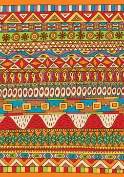 African Pattern 库存插图