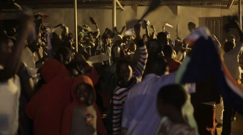 African People Singing and Dancing in Church in Kabale, Uganda Stock Footage 40910823