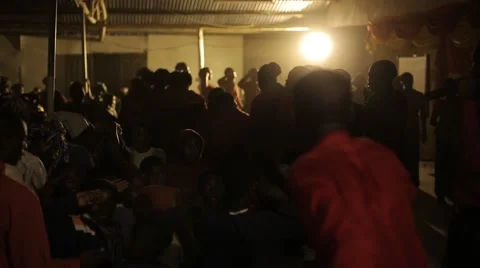 African People Singing and Dancing in Church in Kabale, Uganda Stock Footage 40911733