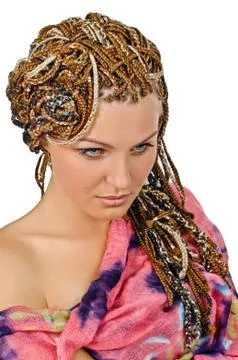 African plaits Foto stock