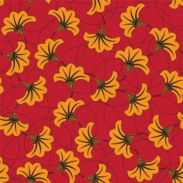 African print Stock Illustration