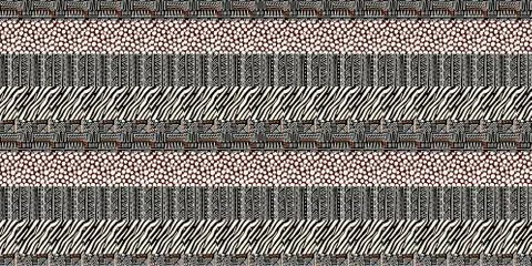 African print, seamless vector pattern in traditional African manner. Ethnic  Illustrazione stock