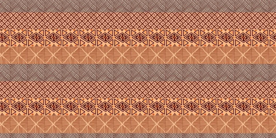 African print, seamless vector pattern in traditional African manner. Ethnic  Stock Illustration