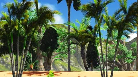 African savannah Stock Illustration