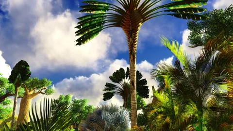 African savannah Stock Illustration