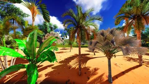 African savannah Stock Illustration