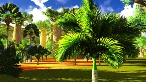African savannah Stock Illustration