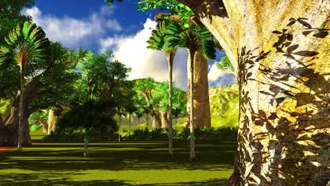 African savannah Illustrazione stock