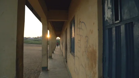 African school exterior Stock Footage 100901320
