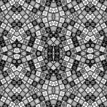African seamless geometrical pattern with sun symbols Stock Illustration