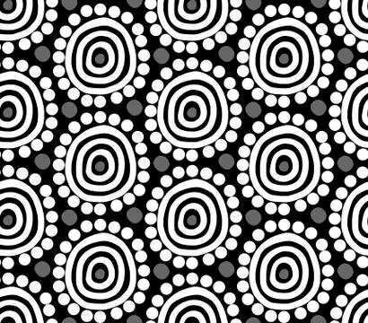 African seamless vector pattern Stock Illustration