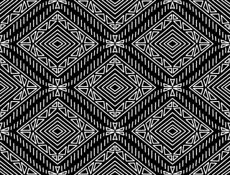 African seamless vector pattern Stock Illustration