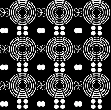 African seamless vector pattern Stock Illustration