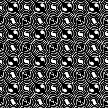 African seamless vector pattern Stock Illustration