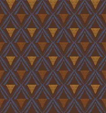 African seamless vector pattern Stock Illustration