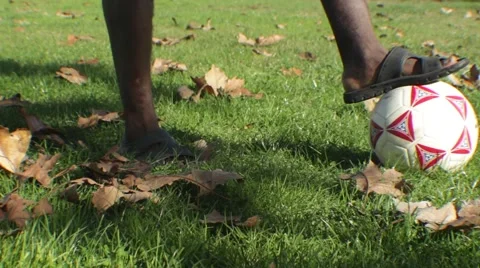 African Soccer Player Stock Footage 45434576
