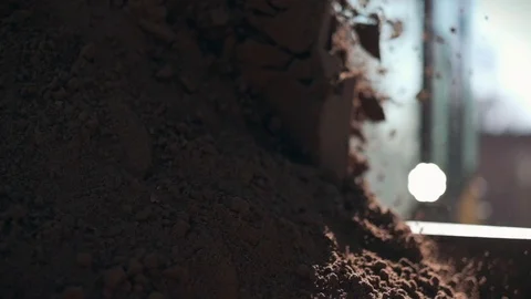 African stock video of construction worker operating backhoe loader - slow mo Stock Footage 109344912