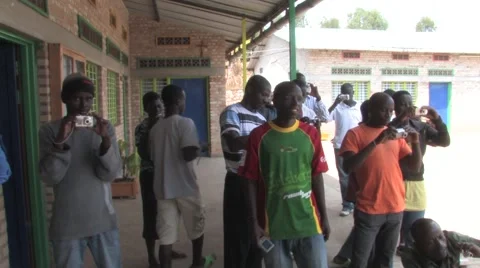 African Students In A School In Rwanda Stock Footage 44829543