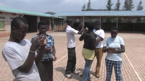 African Students In A School In Rwanda Stock Footage 44829921