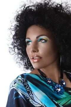African style make-up Stock Photos