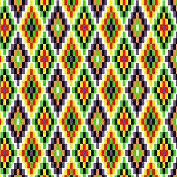 African style seamless pattern Stock Illustration
