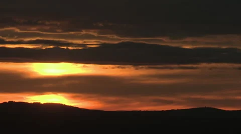 African Sunrise Time-lapse Stock Footage