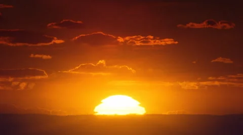 African sunrise timelapse. Stock Footage