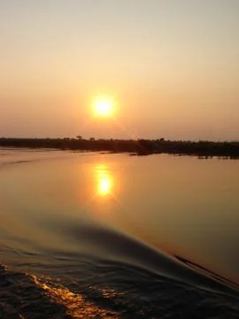 African sunset Stock Photos