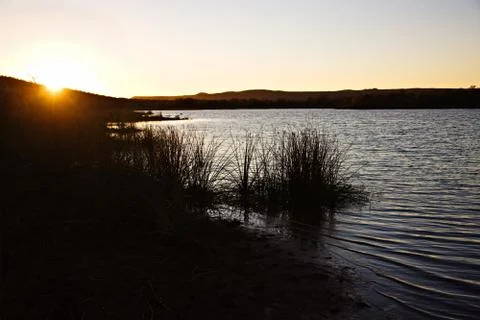 African sunset Stock Photos