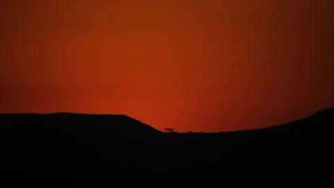 African sunset Stock Photos
