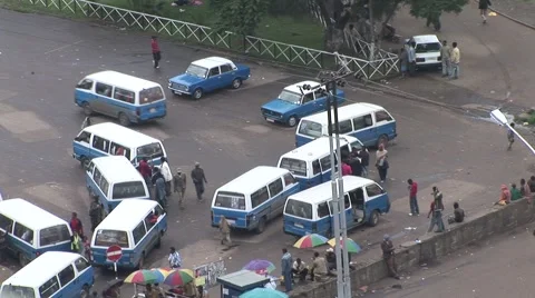 African taxicabs 스톡 동영상 1058212