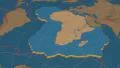 African tectonic plate extruded. Bumps. Enhanced version 4k or 4k+ Resolution