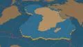 African tectonic plate extruded. Solids. Enhanced version 4k or 4k+ Resolution