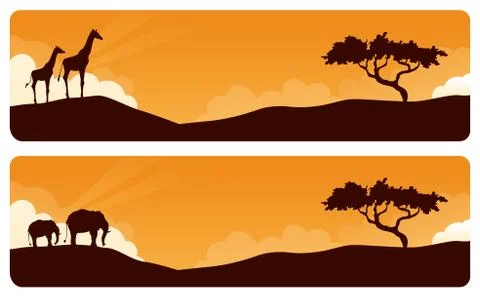 African themes Stock Illustration