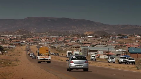 African Township - Highway Stock Footage 128232016
