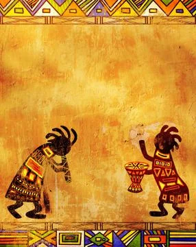 African traditional patterns Stock Illustration