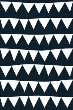 African Tribal Seamless Vector Pattern. Abstract Hand-Drawn Ethnic Background Stock Illustration