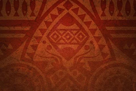 African Tribe Background Stock Illustration