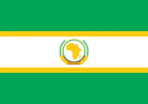 African Union Flag Stock Illustration