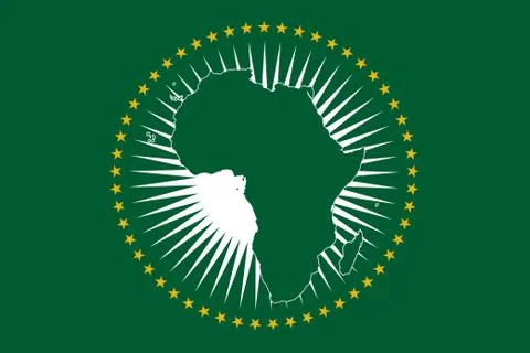 African Union Flag Stock Illustration