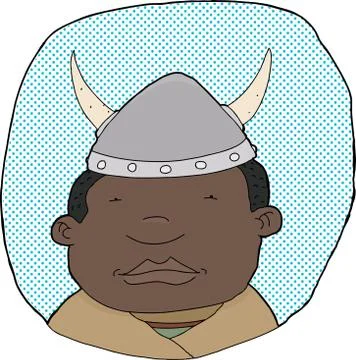 African viking Stock Illustration