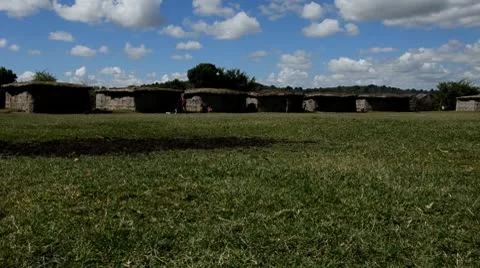 African village Stock Footage 8950622