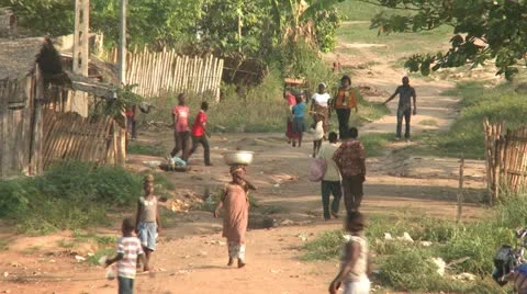 African village Stock Footage 10837330