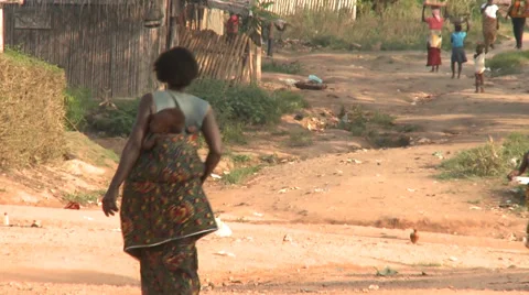 African village Stock Footage 39601970