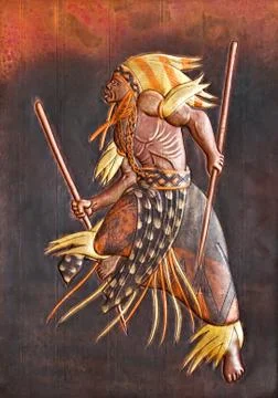 African warrior Stock Photos