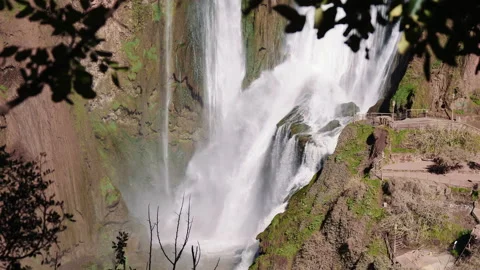 African waterfall in mountain area 2 動画素材 147998488
