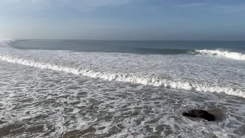African waves in Atlantic Ocean Stock Footage 248666357
