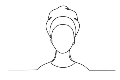 An African woman's front view Stock Illustration
