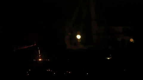 African worker welding at construction site in the evening,Tanzania  Africa Stock Footage 132134891