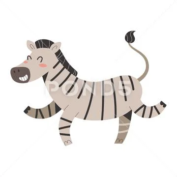 cute cartoon zebra